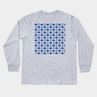 Glitter Blue Eye Kids Long Sleeve T-Shirt